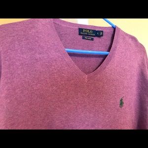 Large, Ralph Lauren v-neck sweater.